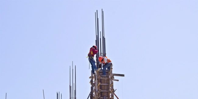 Imagen de obra en altura